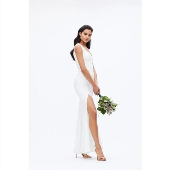 NEW $248 Dress the Population Monroe Side Slit Maxi Dress - Picture 3 of 13